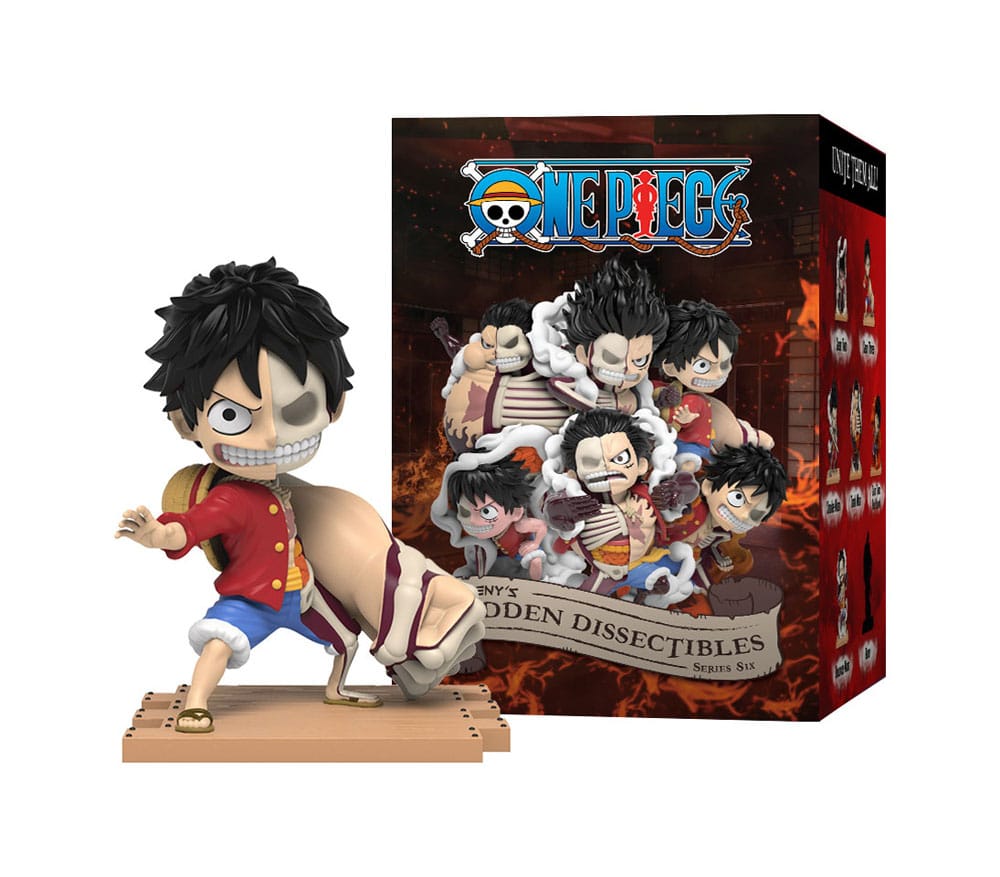 One Piece Blind Box Hidden Dissectibles Series 6 (Luffy Gear’s) Display (6)